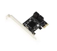 KALEA-INFORMATIQUE PCI Express PCIe 4 Ports controller card for SATA 3 6G hard disks with Marvell 88SE9215 chipset. High and Low profile brackets