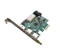 KALEA-INFORMATIQUE PCI Express PCIe to USB 3.0 and POWER OVER ESATA controller card. 2 + 2 USB3 PORTS and 1 POeSATA PORT with NEC Chipset