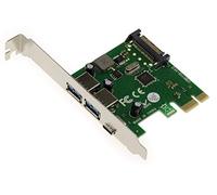 KALEA-INFORMATIQUE PCI EXPRESS PCIe to USB 3.0 controller card with 2 USB3 TYPE A ports + 1 USB3 TYPE C port, with Via VLI VL805 chipset. Low and high profile brackets.