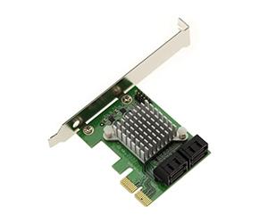 KALEA-INFORMATIQUE PCI Express PCIe x2 card with 4 SATA ports. Chipset MARVELL 88SE9230 HARDWARE RAID 0 1 10