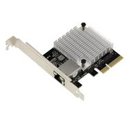 KALEA-INFORMATIQUE PCIe 10 Gigabit ethernet 1 port RJ45 10G network controller card with AQUANTIA AQC107S-T1 chipset. Low and High profile