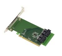 KALEA-INFORMATIQUE PCIe 16x Riser Card For 4 U.2 NVMe SSD Or 4 4X Ports SFF8643