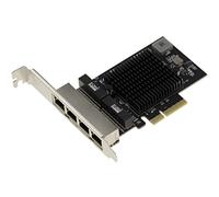 KALEA-INFORMATIQUE PCIe 2.5 LAN Quad Gigabit ethernet 10 100 1000 2500 1G 2.5G 4 RJ45 ports. With Realtek RTL8125 Chipset