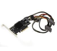 KALEA-INFORMATIQUE PCIe 3.1 8x controller card for 2 U.2 NVMe SSDs (U2 68Pin SFF-8639) with Low Profile cords and brackets
