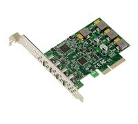 KALEA-INFORMATIQUE PCIe Controller Card 4 Ports USB 3.1 10G Type C Self-Powered High Power Chipset Via VL820 and ASM3142 USB 3.2 gen 2x1