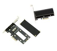 KALEA-INFORMATIQUE PCIe controller card for MAC 2013 SSDs and above 12+16 pins with aluminium heatsink (MD711 MD712 MD760 MD761 ME864 ME865 ME866 ME293 ME294 ME874 ...)