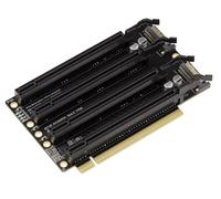 KALEA-INFORMATIQUE PCIe Gen 3.0 x16 Riser to 4 Port x4 Bifurcation Adapter 90° Orientation