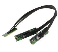 KALEA-INFORMATIQUE PCIe Gen 4.0 x16 to 2 Port x8 Bifurcation Riser Extension Cable 32GB/s Gen4