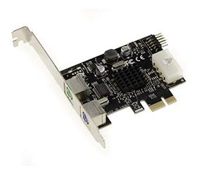 KALEA-INFORMATIQUE PCIe x1 PS/2 card - 2 PS2 keyboard/mouse ports + 1 internal 9-pin USB 2.0 port with ASIX 9990 chipset. High / Low profile