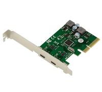 KALEA-INFORMATIQUE PCIe x4 Controller Card 2 Ports USB 3.2 Gen 2x1 10G Type C, Self-Powered, 5V 3A Output per Port, ASM1142 Chipset