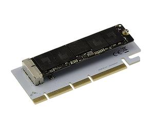 KALEA-INFORMATIQUE PCIe x4 x8 x16 adapter for 12+16-pin Mac SSDs produced after 2013, for reading and writing to a Mac SSD from a PCI Express port