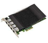 KALEA-INFORMATIQUE Realtek RTL8126 PCIe x4 Network Controller Card with 4 Ports 5 Gigabit RJ45 Power Over Ethernet PoE+ 30W by Port Chipset