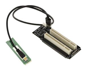 KALEA-INFORMATIQUE Riser converter for converting an M2 M Key PCIe port into 2 32-bit PCI ports