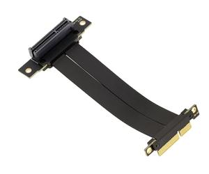 KALEA-INFORMATIQUE Riser PCI Express Gen 4.0 Single PCIe x4 Male to Female Port Extension Cable with 64 GT/s Bandwidth