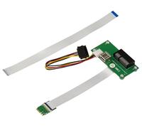 KALEA-INFORMATIQUE Riser PCIe x4 to M2 E A Key adapter with 15cm or 25cm shielded ribbon to mount a PCI Express 4X card on an M.2 EA Key port