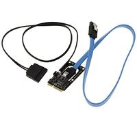 KALEA-INFORMATIQUE SATA to mSATA adapter with power supply for the hard drive, to replace an mSATA SSD with a conventional HDD