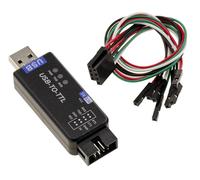 KALEA-INFORMATIQUE USB to TTL UART Dongle Converter with CH343G Chip, Support 3.3V and 5V, TVS Surge Suppressor and ESD Protection