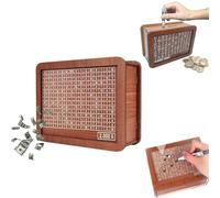 Kaleibo Cash Box, Cash Vault Wooden Savings Box, 10,000 Savings Box, Diligent Direct Cash Box, Official Save Box, Homeswift Cash Bank, Portable Storage Case Money Saving Box for Adults Child(2k)