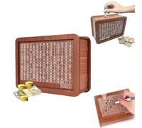 Kaleibo Cash Box, Cash Vault Wooden Savings Box, 10,000 Savings Box, Diligent Direct Cash Box, Official Save Box, Homeswift Cash Bank, Portable Storage Case Money Saving Box for Adults Child(10k)