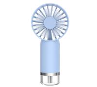 KaleidoBazar 2 in 1 Handheld Misting Fan, Rechargeable Battery Operated, Portable 3 Speeds & 40ml Personal Face Humidifier & Moisturize Spray Fan With Patent for Travel Camping Outdoor (Blue)