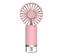 KaleidoBazar 2 in 1 Handheld Misting Fan, Rechargeable Battery Operated, Portable 3 Speeds & 40ml Personal Face Humidifier & Moisturize Spray Fan With Patent for Travel Camping Outdoor (Pink)