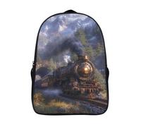KaleidoKit Steam Train Kids Book Backpack Toddler Children School Bag Zoo Lunch Bag 3D Preschool Rucksack Backpacks 40x28x16cm