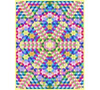 Kaleidoscope - A Tumbling Block Graph Paper for Creative Use 8.5x11 inches 120 pages (Graph Paper for Crafters, Sewists and Creatives)