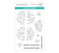 Kaleidoscope Arch Sentiments Clear Stamp Set from The Kaleidoscope Arch Collection