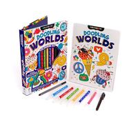 Hinkler - Kaleidoscope Colouring Kit Doodling Worlds - Arts and Crafts for Kids - Includes Colouring Pens - Kids Colouring Sets