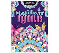 Hinkler - Kaleidoscope Colouring Magnificent Mandalas - Colouring Books for Adults - Mandala Coloring - Arts and Crafts Gifts - Hobbies for Adults - Travel Colouring Book