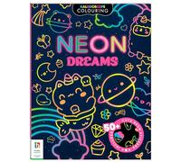 Kaleidoscope Colouring Neon Dreams | Colouring and Sticker Activity | Cute Kawaii Colouring-in with Neon Stickers