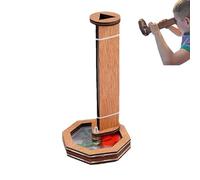 Kaleidoscope Craft - DIY , Rotating Kaleidoscope Design, Educational Kit, Wooden Material, Sturdy Construction, Size 18 x 12 x 12 cm + utili