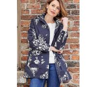 Kaleidoscope Floral Waterproof Cotton Rain Jacket Grey