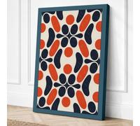 Kaleidoscope Geometry Canvas Wall Art Print 18x12 Inch
