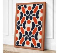 Kaleidoscope Geometry Canvas Wall Art Print 18x12 Inch