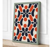 Kaleidoscope Geometry Canvas Wall Art Print 18x12 Inch