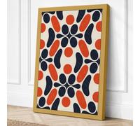 Kaleidoscope Geometry Canvas Wall Art Print 30x20 Inch