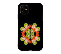 Kaleidoscope Girl Faces Retro Psychedelic Design Case for iPhone 11