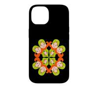 Kaleidoscope Girl Faces Retro Psychedelic Design Case for iPhone 14