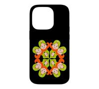 Kaleidoscope Girl Faces Retro Psychedelic Design Case for iPhone 14 Pro