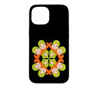 Kaleidoscope Girl Faces Retro Psychedelic Design Case for iPhone 15