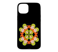 Kaleidoscope Girl Faces Retro Psychedelic Design Case for iPhone 15 Plus