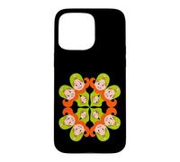 Kaleidoscope Girl Faces Retro Psychedelic Design Case for iPhone 15 Pro Max