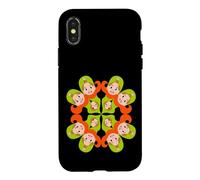 Kaleidoscope Girl Faces Retro Psychedelic Design Case for iPhone X/XS
