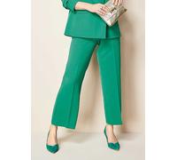 Kaleidoscope Green Wide-Leg Cropped Trousers Green