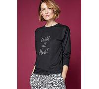 Kaleidoscope Hotfix 'Wild At Heart' Lounge Top Silver