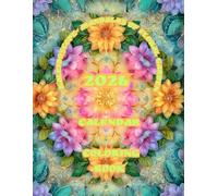 Kaleidoscope-Mandalas of Floral Garden 2026: Calendar +++ Coloring Book 1+1