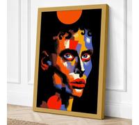Kaleidoscope Portrait Canvas Wall Art Print 30x20 Inch