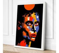 Kaleidoscope Portrait Canvas Wall Art Print 30x20 Inch