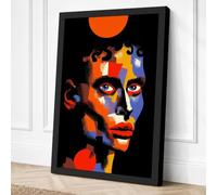 Kaleidoscope Portrait Canvas Wall Art Print 36x24 Inch